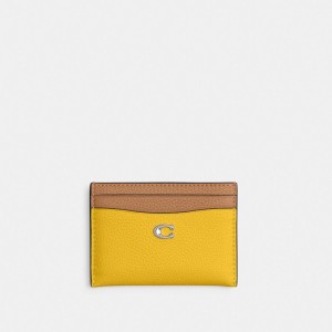 Coach Essential Card Case In Colorblock Argent Multicolore | COH865717