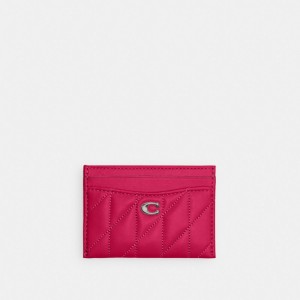 Coach Essential Card Case With Pillow Quilting Argent | COH865529