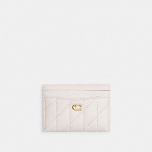 Coach Essential Card Case With Pillow Quilting Blanche | COH865609