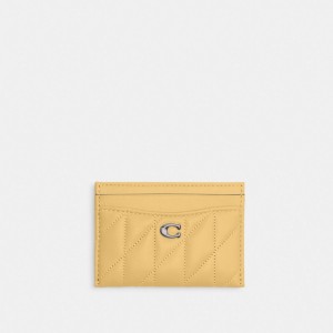 Coach Essential Card Case With Pillow Quilting Argent | COH865659