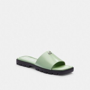 Coach Florence Sandal Vert | COH865854