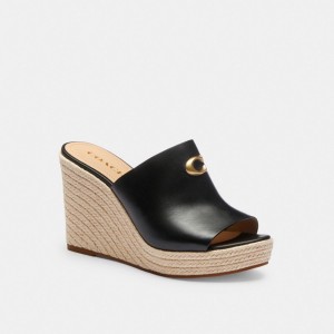 Coach Gloria Wedge Noir | COH865734