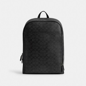 Coach Gotham Backpack In Signature Canvas Grise | COH866503