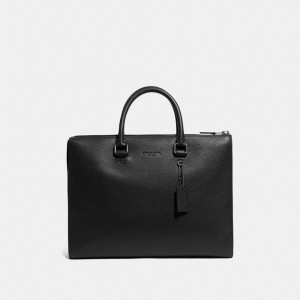 Coach Gotham Folio Bag Noir Cuivre Noir | COH866532