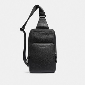 Coach Gotham Pack Noir Cuivre Noir | COH866587