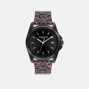 Coach Greyson Watch, 36 Mm Noir | COH866292