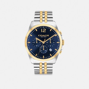 Coach Greyson Watch, 43 Mm Doré Argent | COH866980