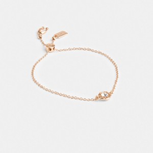 Coach Halo Tea Rose Slider Bracelet Rose Doré | COH866128