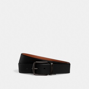 Coach Harness Buckle Cut To Size Reversible Belt, 38 Mm Noir | COH867003