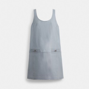Coach Heritage C Leather Dress Bleu | COH866052