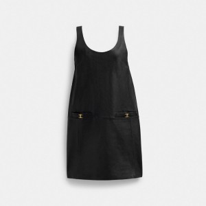 Coach Heritage C Leather Dress Noir | COH866055