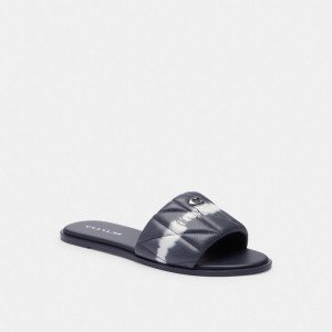 Coach Holly Sandal With Tie Dye Bleu Marine | COH865881