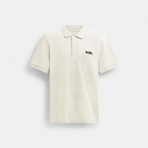 Coach Horse And Carriage Classic Polo Blanche | COH866903