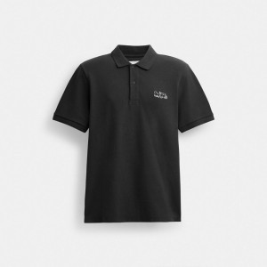 Coach Horse And Carriage Classic Polo Noir | COH866901