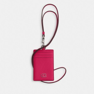 Coach Id Lanyard With Signature Canvas Rose | COH865686