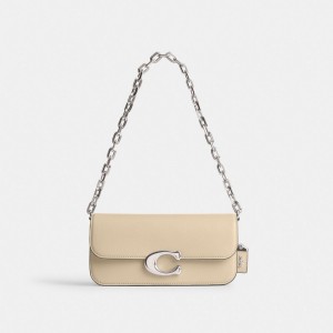 Coach Idol Bag 23 Argent Blanche | COH864809
