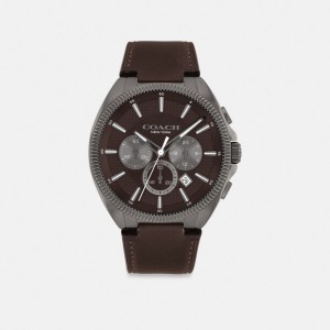 Coach Jackson Watch, 45 Mm Marron | COH866985