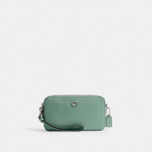 Coach Kira Crossbody Bag Argent Turquoise | COH865620