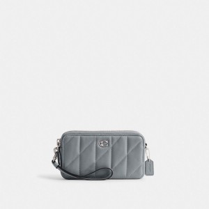 Coach Kira Crossbody Bag With Pillow Quilting Argent Grise Bleu | COH865630