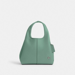 Coach Lana Shoulder Bag 23 Argent Turquoise | COH865401