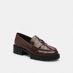 Coach Leah Loafer Chocolat | COH865800