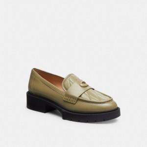 Coach Leah Loafer With Quilting Moutarde | COH865775