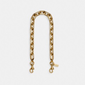 Coach Link Chain Strap Doré | COH866429