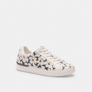 Coach Lowline Low Top Sneaker With Floral Print Multicolore | COH865834
