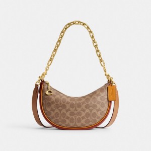 Coach Mira Shoulder Bag In Signature Canvas Marron Rouge | COH865357