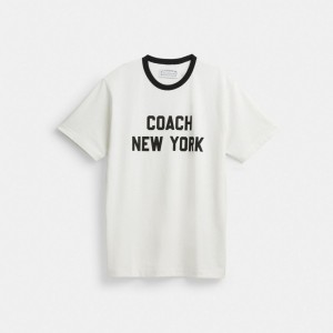 Coach New York T Shirt Blanche | COH866922