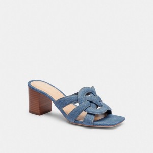 Coach Nikki Sandal Indigo Bleu | COH865884