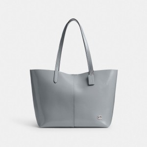 Coach North Tote Bag 32 Argent Grise Bleu | COH865095