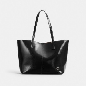 Coach North Tote Bag 32 Argent Noir | COH865050