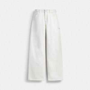 Coach Painter Jeans In Organic Cotton Blanche | COH866046