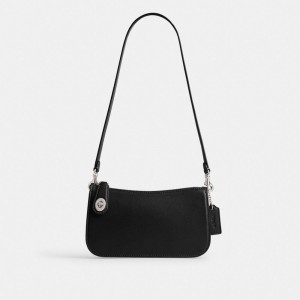Coach Penn Shoulder Bag Argent Noir | COH864942