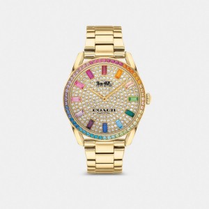 Coach Preston Watch, 36 Mm Doré | COH866276