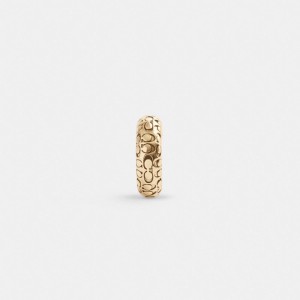 Coach Quilted Signature Ear Cuff Doré | COH866173