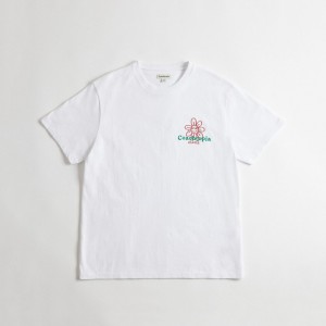 Coach Relaxed T Shirt In 97% Recycled Cotton: Flower Watcher Blanche | COH866913