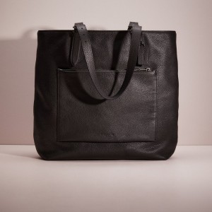 Coach Restored Metropolitan Soft Tote Grise Noir | COH866651