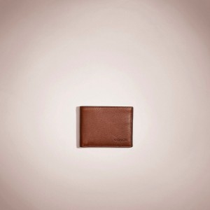 Coach Restored Slim Billfold Wallet Marron | COH866704