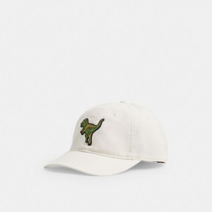 Coach Rexy Patch Baseball Hat Blanche | COH866423