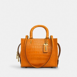 Coach Rogue Bag 25 In Alligator Orange | COH865222
