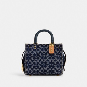 Coach Rogue Bag 25 In Signature Denim Bleu | COH865178