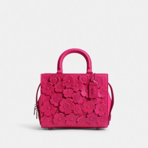 Coach Rogue Bag 25 With Tea Rose Argent | COH865180