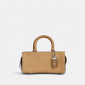 Coach Rogue Bag 26 With Rivets Argent | COH865183