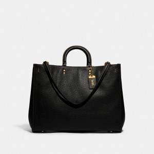 Coach Rogue Bag 39 In Regenerative Leather Noir | COH865161