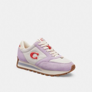 Coach Runner Sneaker Violette Multicolore | COH865821