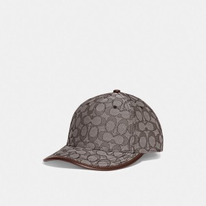 Coach Signature Jacquard Baseball Hat Noir | COH866411
