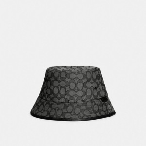 Coach Signature Jacquard Bucket Hat Grise | COH867041