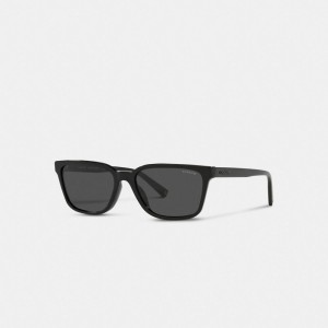 Coach Signature Workmark Square Sunglasses Noir | COH866340